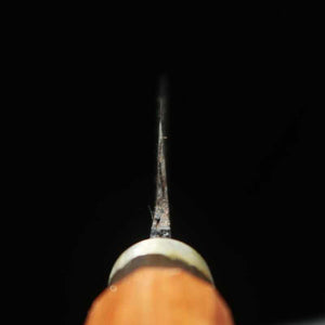 カニマン鍛治工房 シマ包丁（両刃 白紙二号 タカチ柄 (180mm)