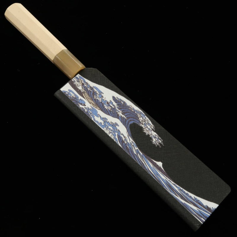 Fourreau magnétique en résine pour Gyuto - La Grande Vague au large de Kanagawa (210/240 mm)