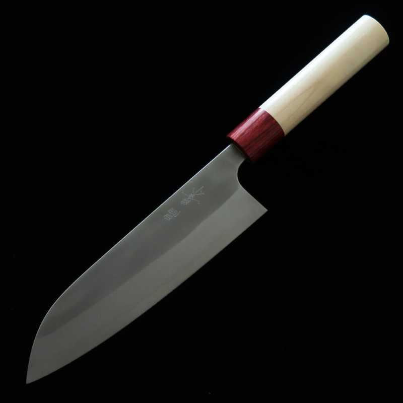 昌景 MASAKAGE ステンレス 白二鋼割り込み 雪三徳 朴柄 （170mm）