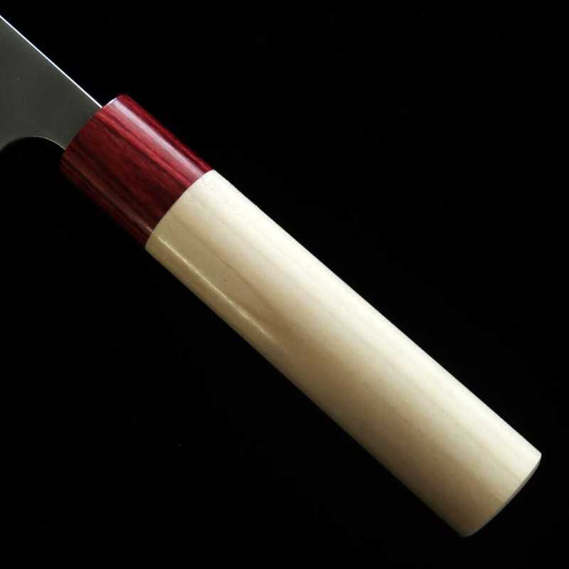 昌景 MASAKAGE ステンレス 白二鋼割り込み 雪三徳 朴柄 （170mm）