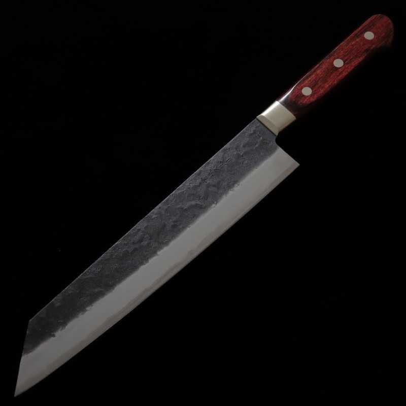MIURA Kiritsuke Gyuto, Super Blue Steel, Kurouchi, Nashiji (240mm)