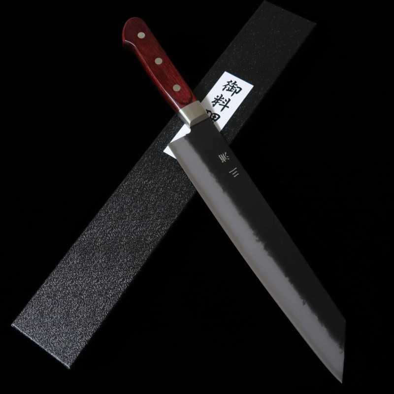 Miura MIURA Aogami Super Gyuto Kiritsuke, finition kuro-uchi nashiji (240 mm)