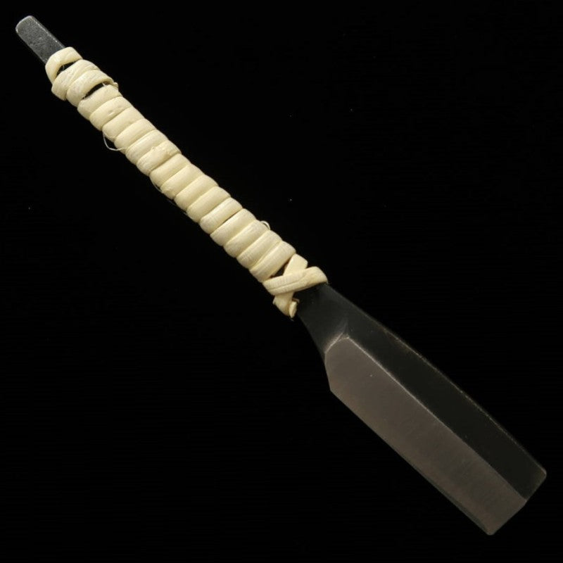 TOMITA Rasoir japonais, acier bleu, manche en rotin (40mm)
