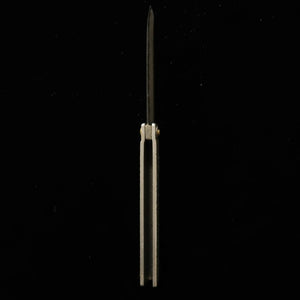 Tomita Fabrication Petit couteau Higo Fer ultra-doux forgé Lame à motif martelé en acier blanc avec boîte en paulownia et pochette de rangement (75mm)