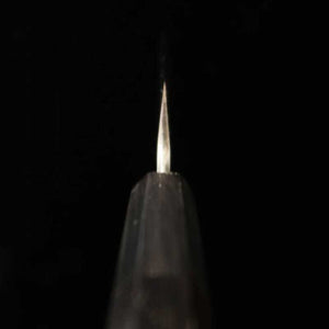 MIURA Itadaki – Tanaka Giichi, acier Shirogami n°2, petty, finition shinogi, manche octogonal en ébène (150 mm)