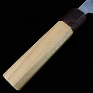 Nakiri MIURA Stainless Steel SLD Satin Nashi Texture with Keyaki Octagonal Handle (165mm)