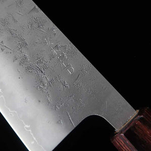 Nakiri MIURA Stainless Steel SLD Satin Nashi Texture with Keyaki Octagonal Handle (165mm)