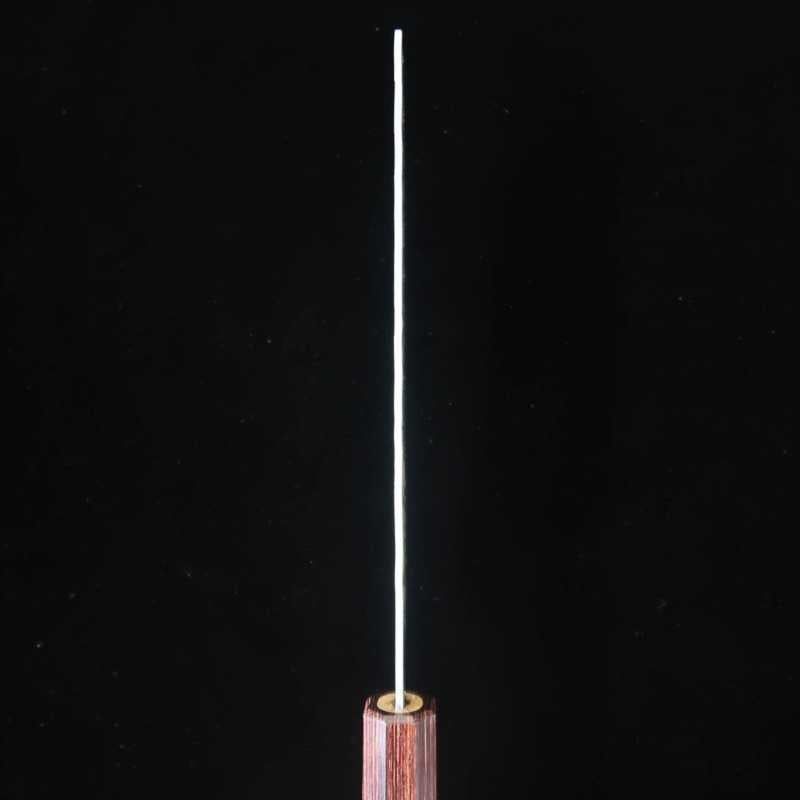 Nakiri MIURA Stainless Steel SLD Satin Nashi Texture with Keyaki Octagonal Handle (165mm)