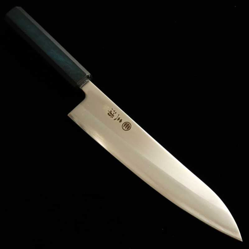 Miura MIURA Acier blanc n°1 Inox multicouche Gyuto Manche indigo (180/210 mm)
