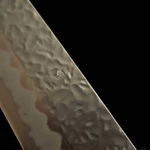 MIURA Gyuto Shirogami No. 1 Hammered Magnolia Handle (240mm)