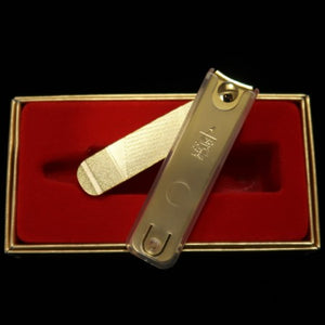 Hattori Riki Seisakusho Nail Clipper Chrome Plated Gold 7cm
