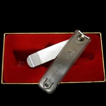 Hattori Riki Seisakusho Nail Clipper Chrome Plated Silver 7cm
