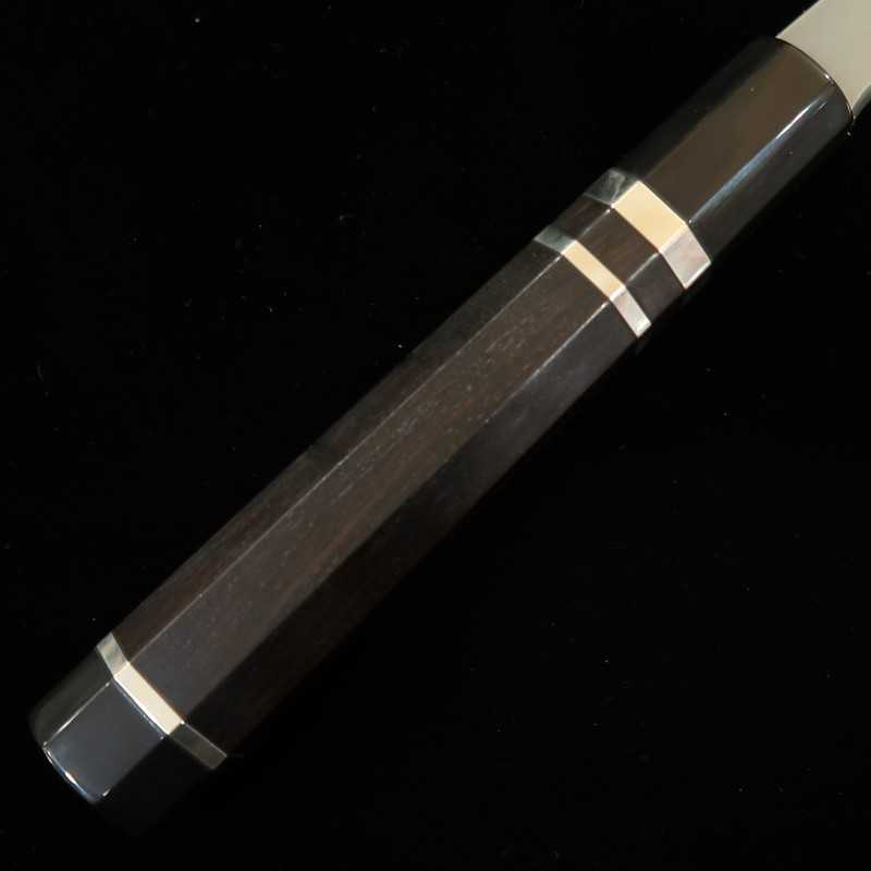 Yanagiba NIGARA Shirogami No. 1 Honyaki cabo de ébano customizado (300mm)