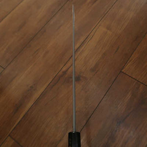 NIGARA Yanagiba Shirogami No. 1 Honyaki Silver Wrapped Ebony Handle (300mm)