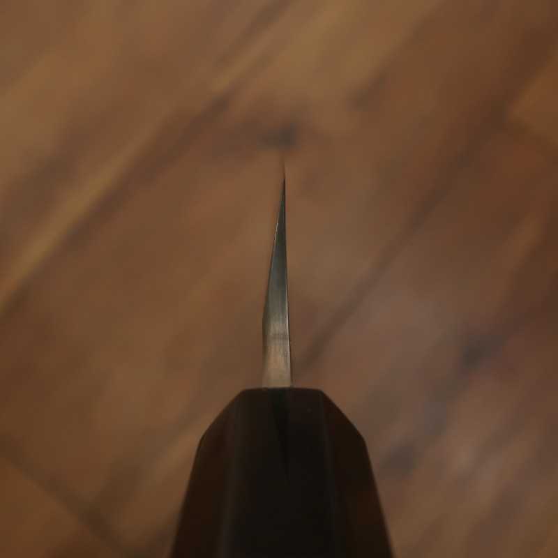 NIGARA Yanagiba Shirogami No. 1 Honyaki Silver Wrapped Ebony Handle (300mm)