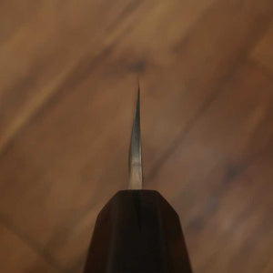 NIGARA Yanagiba Shirogami No. 1 Honyaki Silver Wrapped Ebony Handle (300mm)