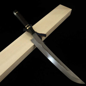 Yanagiba NIGARA Shirogami No. 1 Honyaki cabo de ébano customizado (300mm)