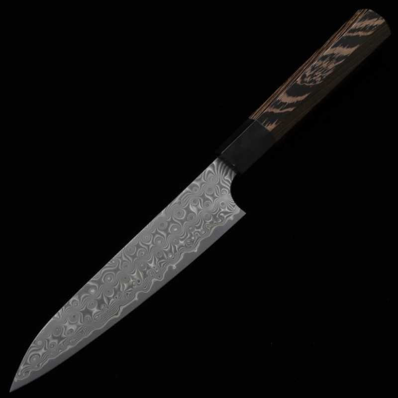 二唐刃物鍛造所 NIGARA SG2暗紋ペティ ウェンジ柄 (120/150mm)
