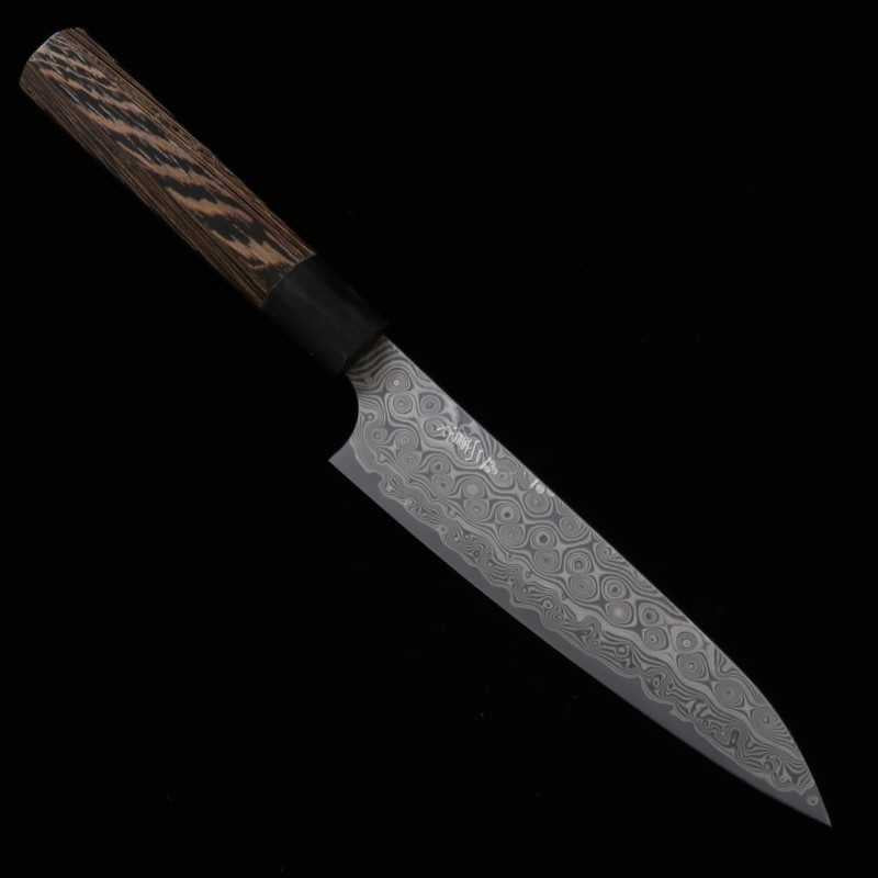 二唐刃物鍛造所 NIGARA SG2暗紋ペティ ウェンジ柄 (120/150mm)