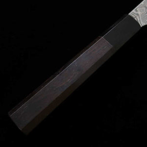 NIGARA SG2 Kuro-mon Kiritsuke Sujihiki manche ébène et buffle noir (255 mm)
