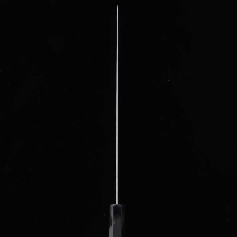 NIGARA SG2 Kuro-mon Kiritsuke Sujihiki manche ébène et buffle noir (255 mm)