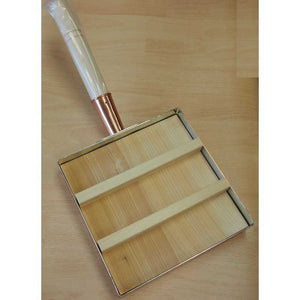 Poêle en cuivre pour omelette japonaise avec couvercle en bois (15-21cm)