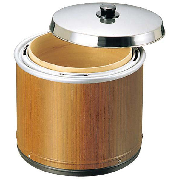 Caja térmica eléctrica EVER-HOT para arroz de sushi (con marco de madera mediano) NV-25 acabado imitación madera 100 V