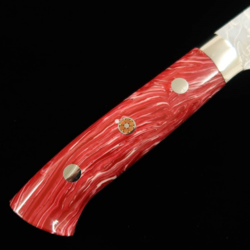 SAJI TAKESHI Petty R2 Diamond Finish Red Turquoise (130/150mm)
