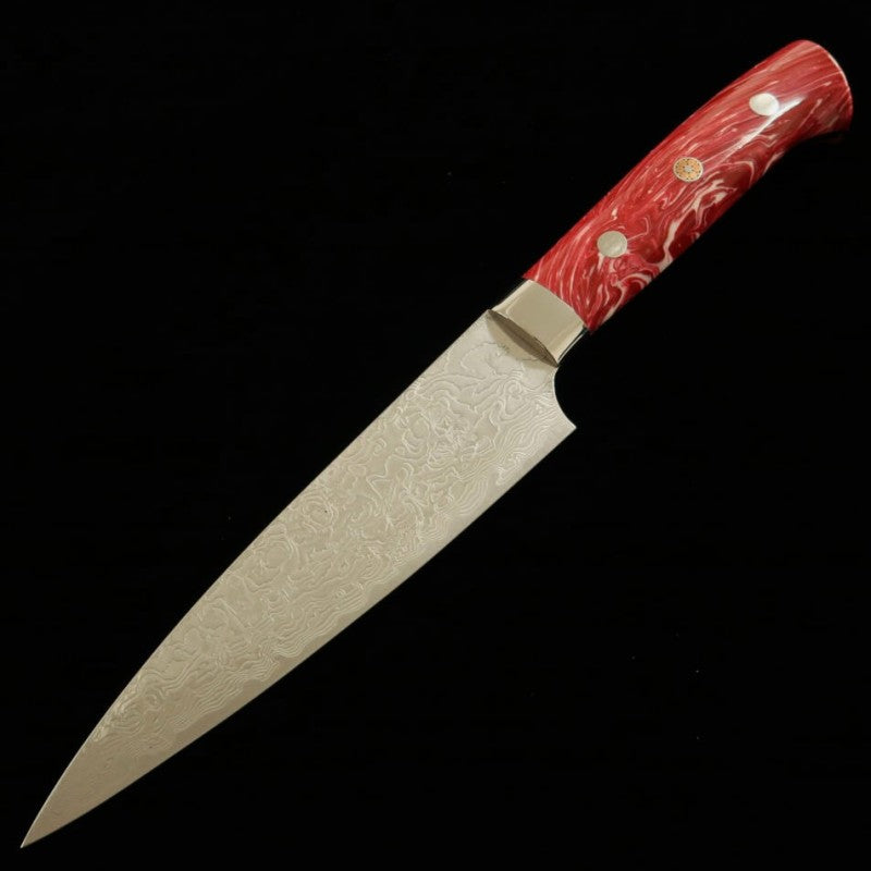 SAJI TAKESHI Petty R2 Diamond Finish Red Turquoise (130/150mm)