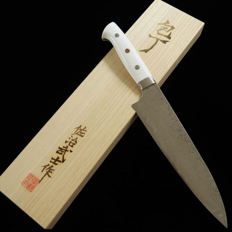 佐治武士 SAJI TAKESHI R2 ダイヤモンドフィニッシュ 牛刀 コーリアン (210mm)