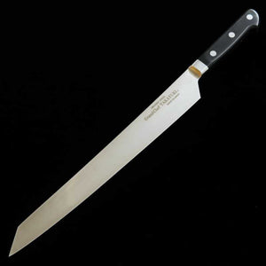 Kiritsuke Yanagiba SAKAI TAKAYUKI Grand Chef, Serie Acero especial, con funda negra (300 mm)