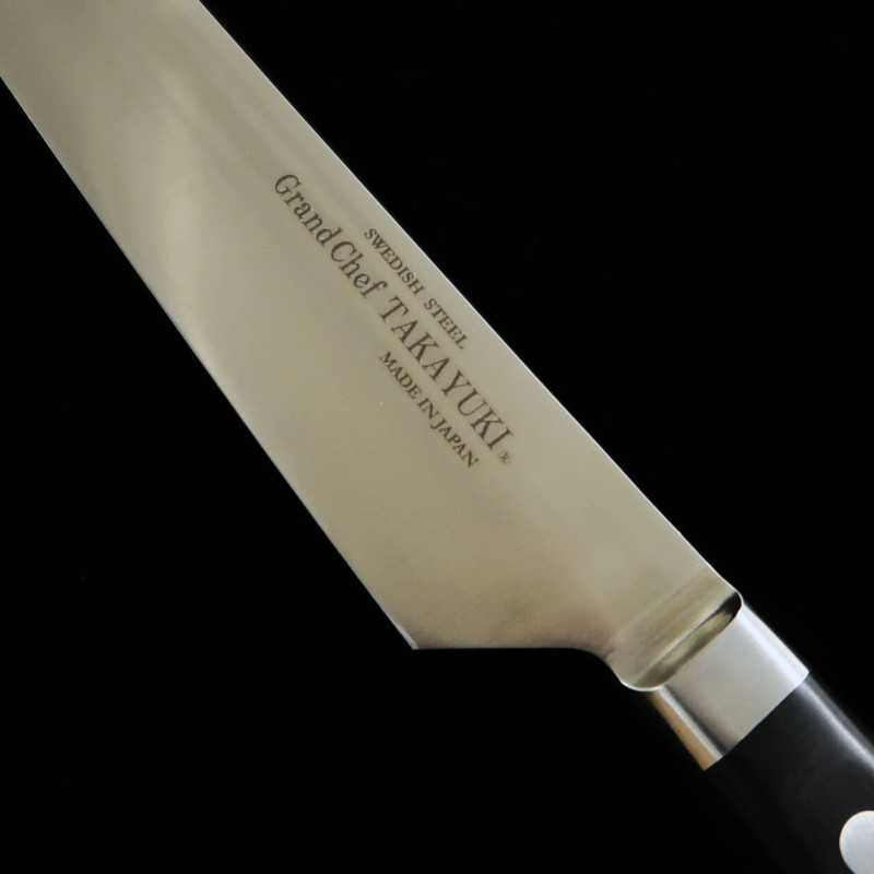 Kiritsuke Yanagiba SAKAI TAKAYUKI Grand Chef, Serie Acero especial, con funda negra (300 mm)