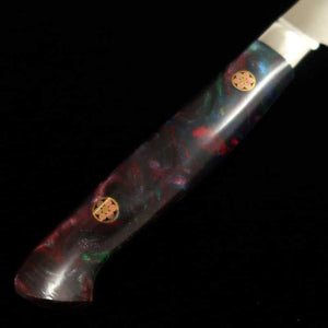 SAKAI TAKAYUKI Grand Chef SP Series Type III Galaxy acero especial, hoja alveolada, sujihiki para diestros (240 mm)