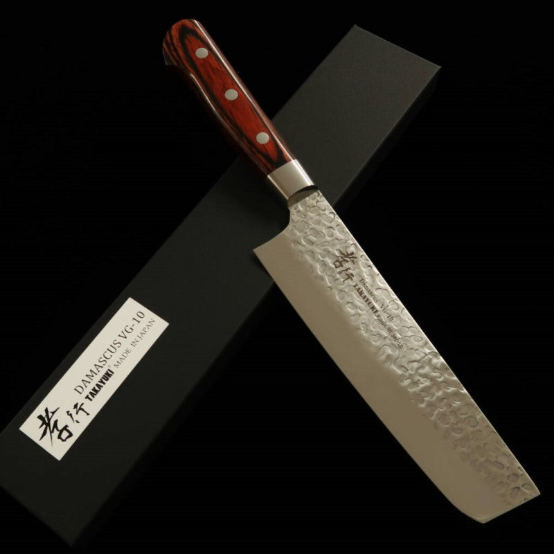 Nakiri SAKAI TAKAYUKI VG-10 Damascus 33-ply Hammered (160mm)