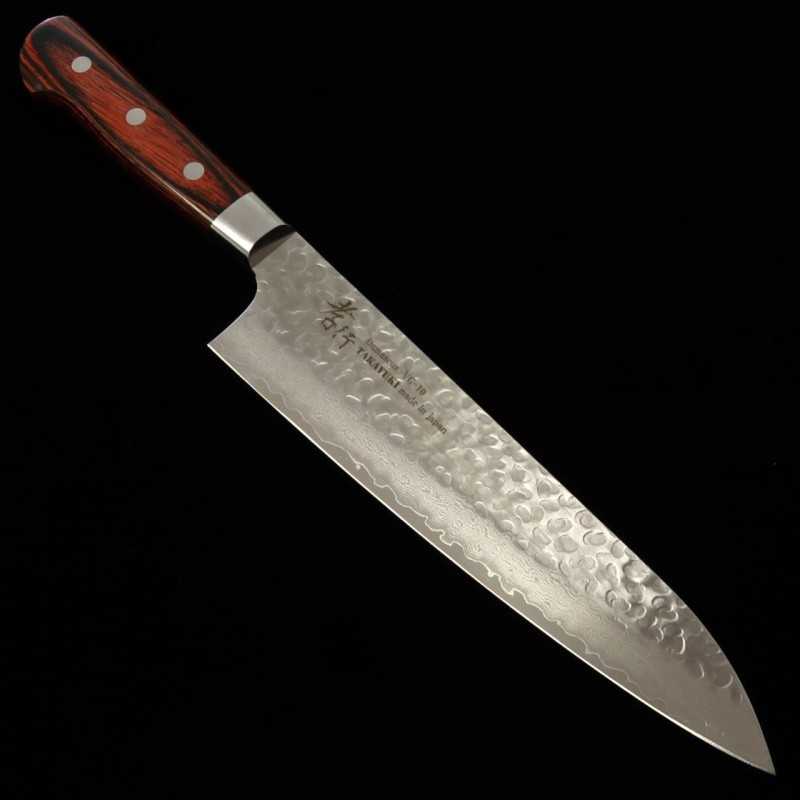 SAKAI TAKAYUKI, Gyuto, VG-10, Damas 33 couches, martelé (210/240 mm)
