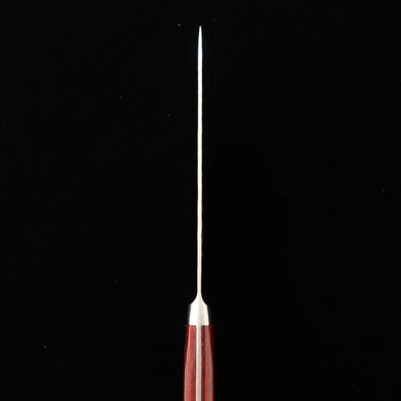 MIURA Petty Super Blue steel Hammered Red Plywood (135mm)