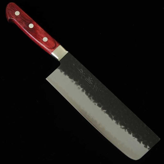 MIURA Nakiri Super Blue steel Black Hammered (165mm)