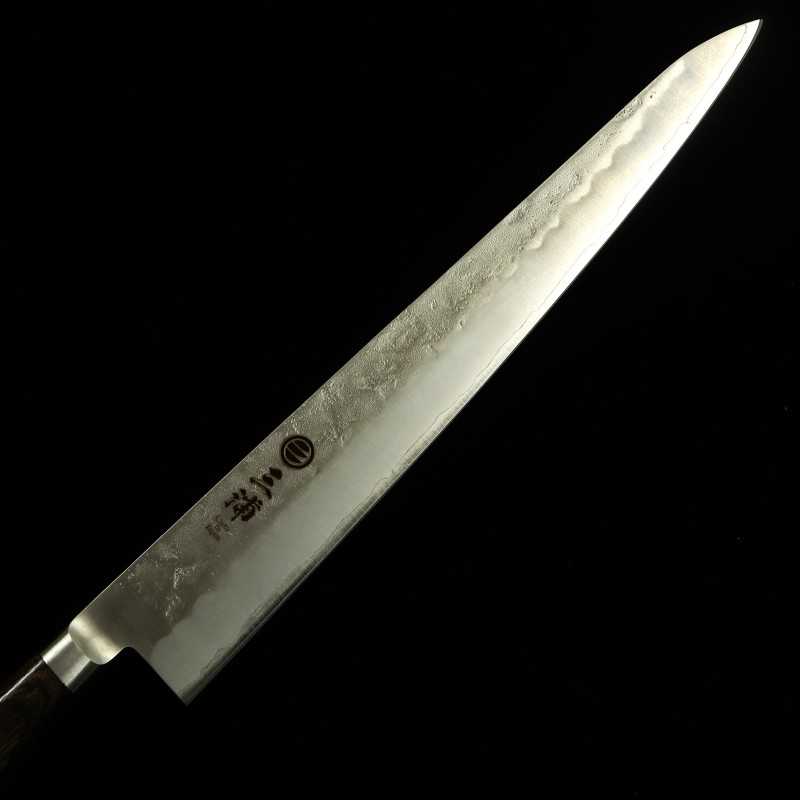 Miura Silver #3 Sujihiki, manche brun foncé (240/270 mm)