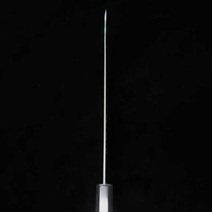 TADOKORO HAMONO Makoto Gin-3 Miroir Gyuto Manche octogonal ébène et bague argentée (210 mm)
