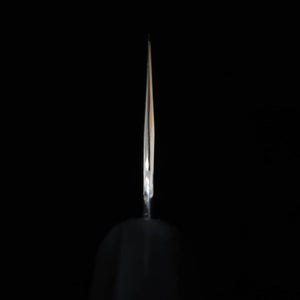 TADOKORO HAMONO Makoto Gin-3 Miroir Gyuto Manche octogonal ébène et bague argentée (210 mm)