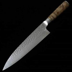 TAKESHI SAJI Faca Gyuto SG2 martelada, cabo de madeira de caoba (210/240mm)