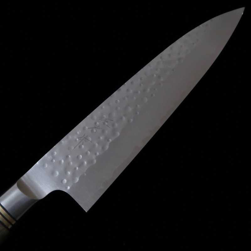 TAKESHI SAJI Faca Gyuto SG2 martelada, cabo de madeira de caoba (210/240mm)
