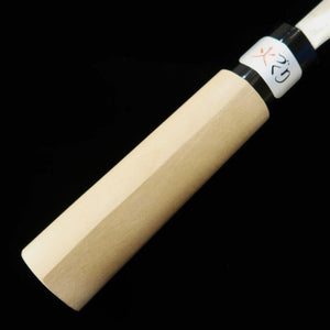 TERUYASU FUJIWARA Couteau japonais style Washiki, acier blanc n°1 Nashiji, gyuto, manche en magnolia (180-210mm)