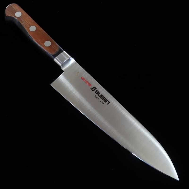 SUISIN Gyuto INOX Funda de magnolia -Karakuri- (240mm)